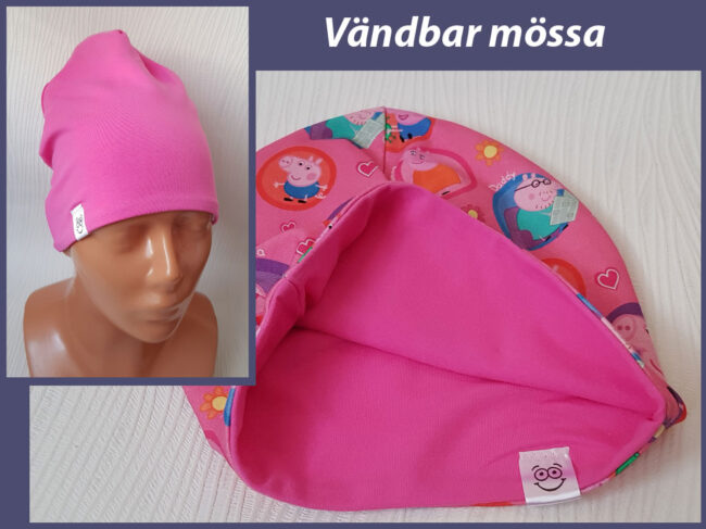 Mössa Greta Gris, DUBBEL trikå, 2-6år, Peppa Pig - Bild 2