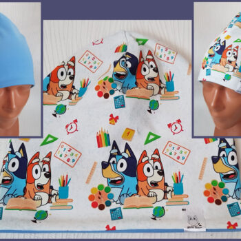 Mössa Bluey, DUBBEL trikå, 3-8år, Bingo