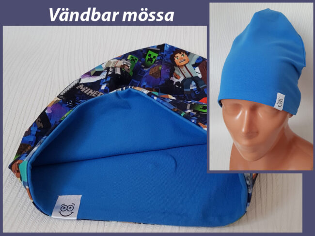 Mössa Minecraft, DUBBEL trikå, 7år-vuxen - Bild 2