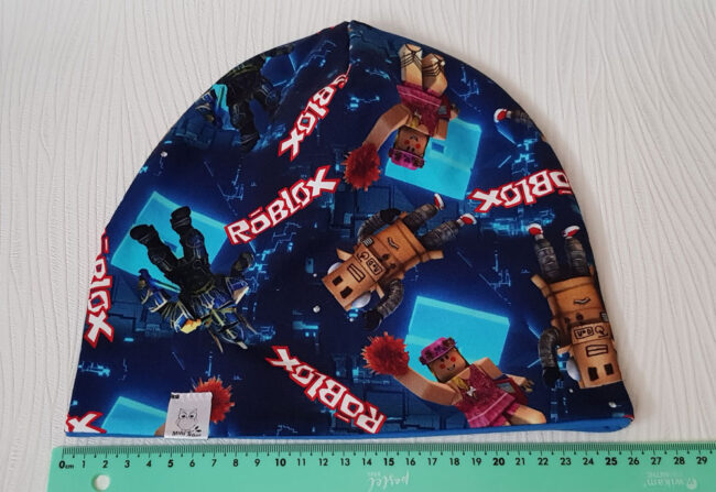Mössa Roblox, DUBBEL trikå, 7år-vuxen - Bild 3