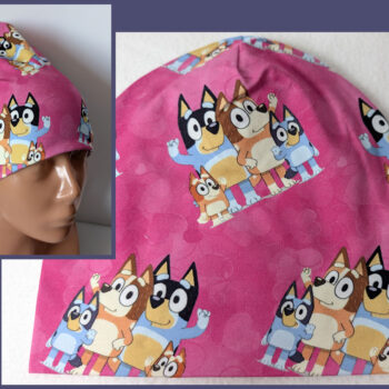 Mössa Bluey, DUBBEL trikå, 3-10år, bingo