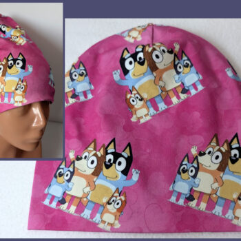 Mössa Bluey, DUBBEL trikå, 3-10år, bingo